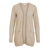 Vila Clothes Beige Viscose Cardigan -   -  Vila Clothes.